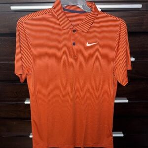 Nike Men's Vibrant Orange Polo Shirt